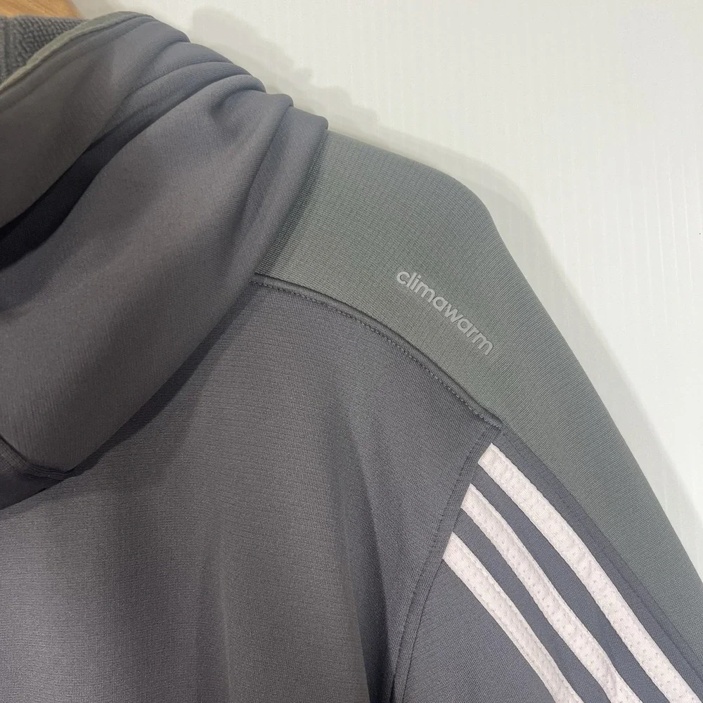 Adidas NBA Player Issued Sacramento Kings Hoodie Mens Sz Large +2 Climawarm Gray